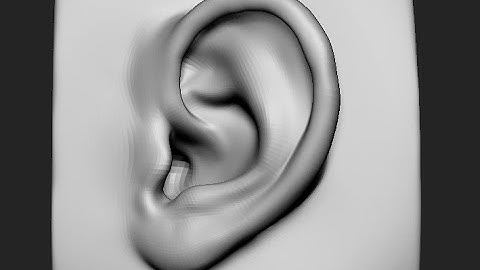 ZBrush Timelapse - Ear speedsculpt