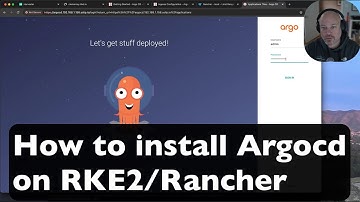 Install ArgoCD on RKE2/Rancher from scratch