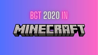Britain's Got Talent 2020 in Minecraft