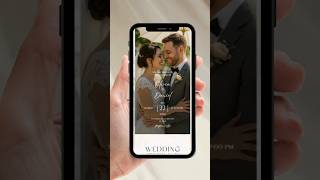 Elegant Wedding Invitation | Online RSVP Tracker | Gold Canva Template  #wedding #shorts