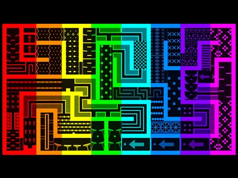 The Rainbow Maze Race! - Marble Race In Algodoo