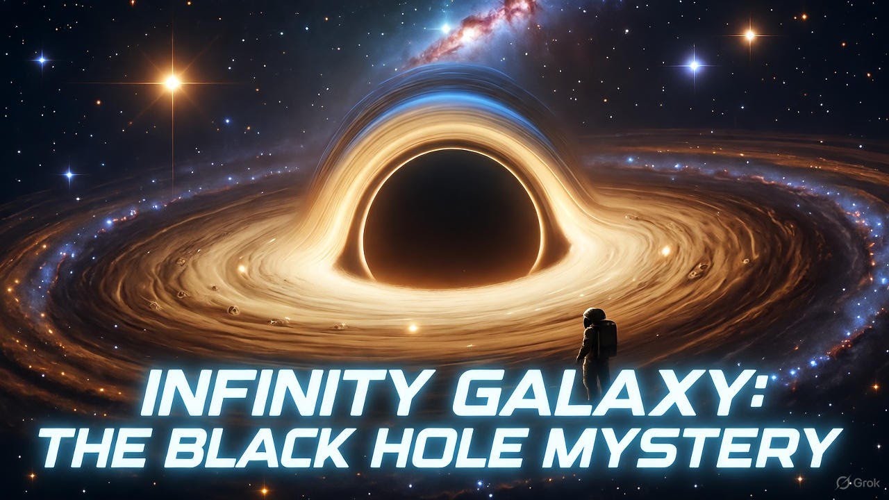 Infinity Hole Unveiling the Infinity Galaxy's Black Hole Mystery#JamesWebbTelescope # ...