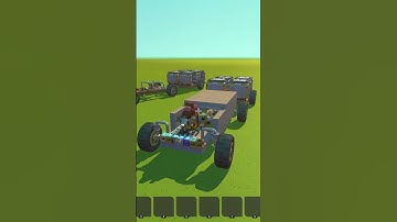 Towing in an Inline 4 Cylinder Piston Engine Car in Scrap Mechanic #scrapmechanic #pistons #shorts