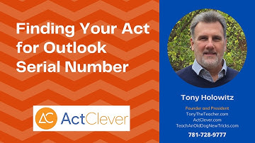 Finding Your Act for Outlook Serial Number