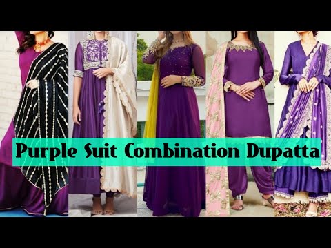 Women Purple Dupatta Salwar Suit - Buy Women Purple Dupatta Salwar Suit  online in India