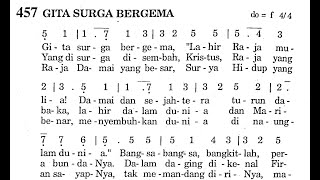 GITA SURGA BERGEMA - Puji Syukur No. 457 - Lagu Masa Natal