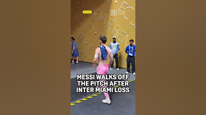 Lionel Messi Walks Off The Pitch After 4-0 Inter Miami DEFEAT