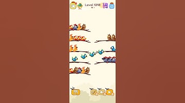 Bird sort calar game leval 1348 #leveldesign #playgaming #colorgame #gaming #colorconcept #videogame