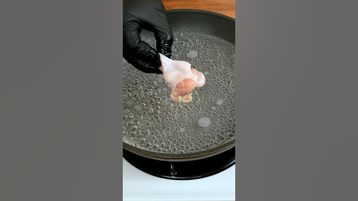 I no longer fry chicken in oil, now I do it in water