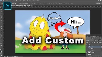 How to add Custom speech bubble in photoshop