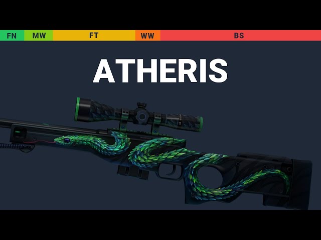 CSGO AWP  Atheris - Skin showcase and gameplay all floats