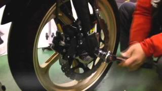 バイクリフト　フロントスタンドの使い方