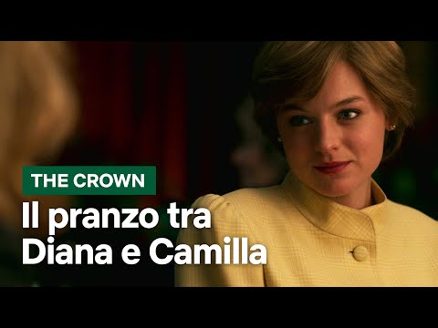 Il pranzo tra Lady Diana e Camilla Parker Bowles in The Crown 4 | Netflix Italia