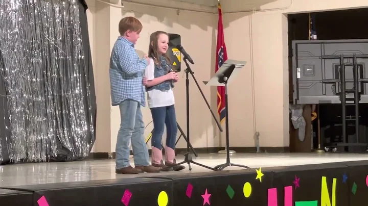 Brent and Adalynn talent show 2023
