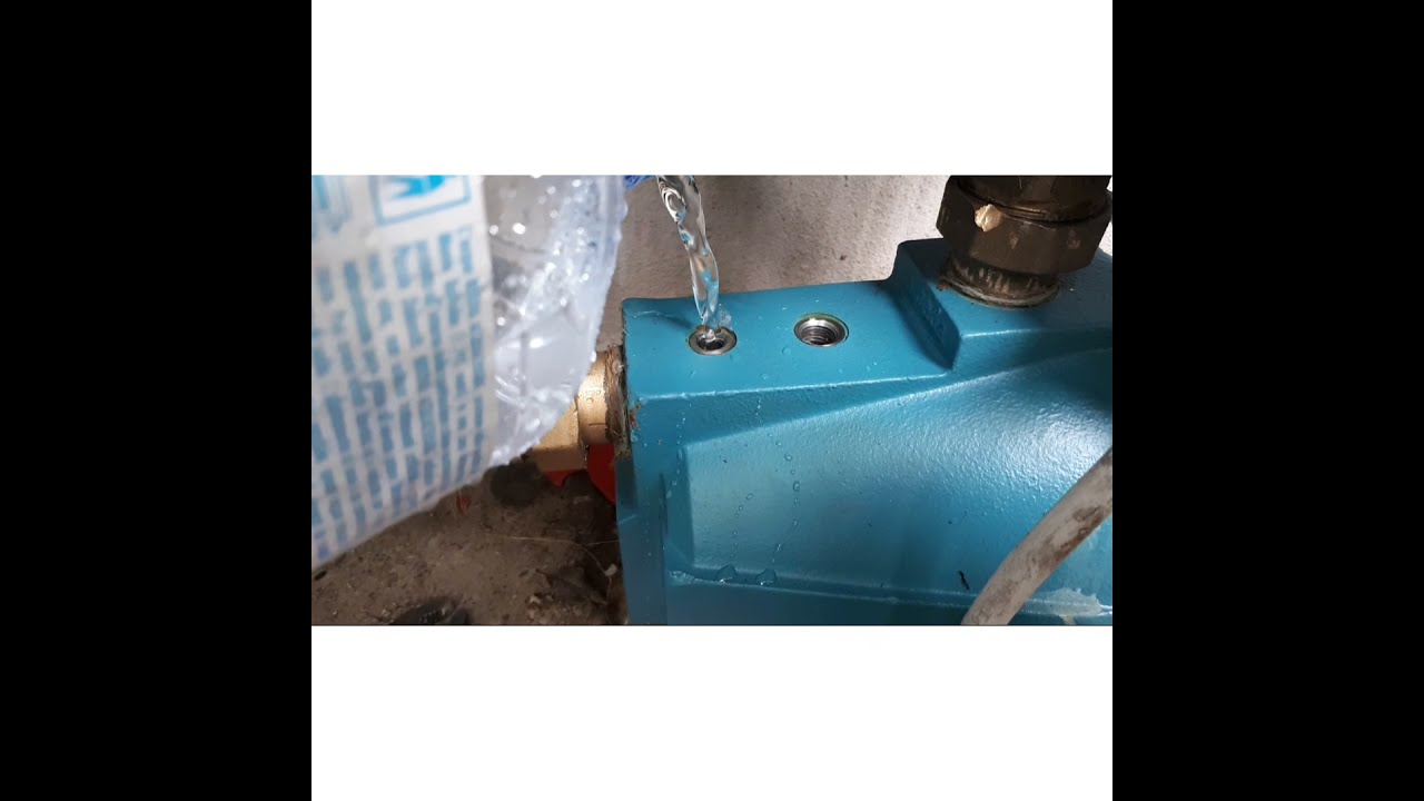 Come ricaricare il motore del pozzo. Video tutorial idraulico fai da te.