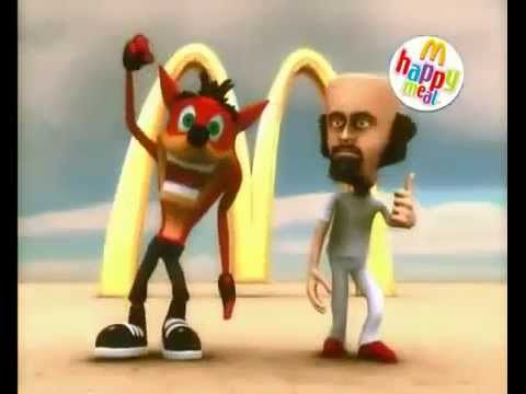 Crash Bandicoot McDonalds commercial UrduMcDonalds Happy Meal