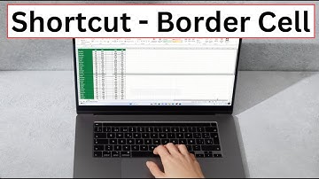 Excel Shortcut to Border a Cell (Excel Shortcuts)