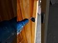Pemasangan kunci pintu lemari #woodworking #diy #tukangkayu #tools #tips