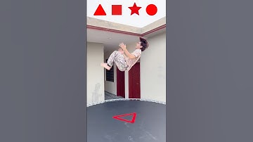 Backflips into Crazy Shapes Challenge 🤩 #trampoline #challenge #backflip