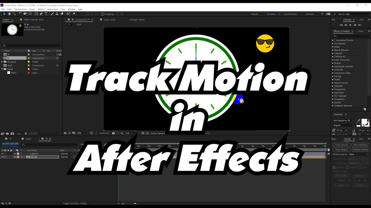 Track Motion in After Effects - YouTube