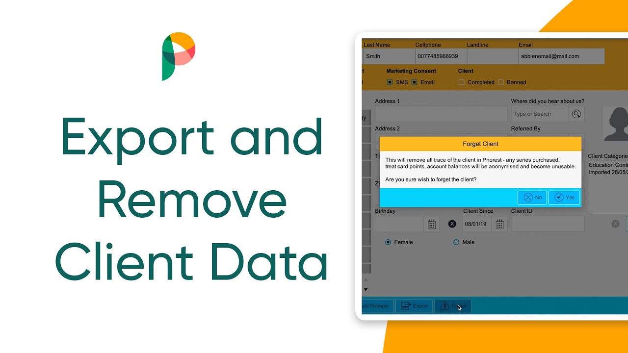 GDPR Data Retention: Export & Remove A Client - YouTube