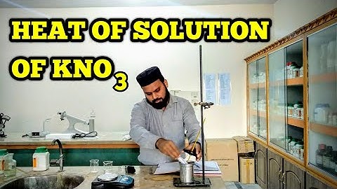 Heat of Solution of KNO3 Experiment |GC University 3rdSEM Physical | Umair Khan Academy | Urdu/Hindi