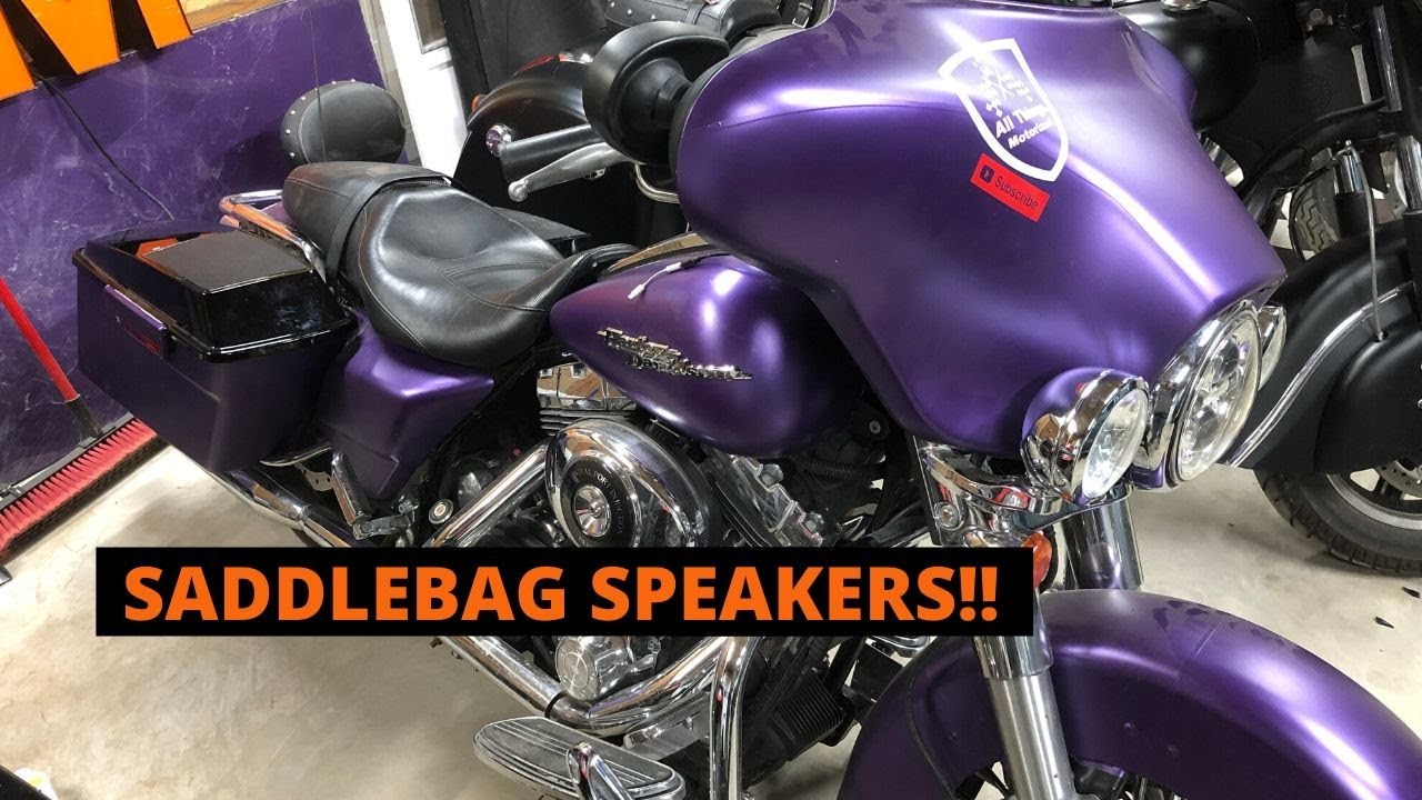 PUTTING SPEAKERS IN THE SADDLEBAGS ON A HARLEY DAVIDSON STREET GLIDE