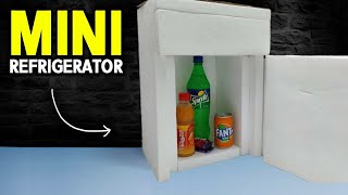 How To Make a Refrigerator at home | Mini Refrigerator DIY | Homemade Refrigerator | Science Project