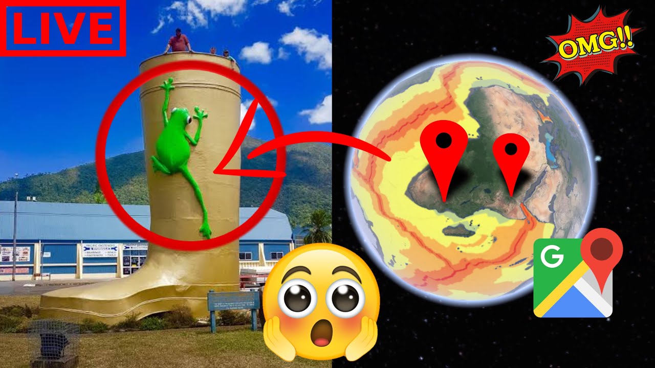 The Golden Gumboot In Google Maps I Found This Monster Gumboot On Google earth 🌍 Real earth