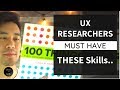5 MUST HAVE Skills for UX Research 2019 | Zero to UX