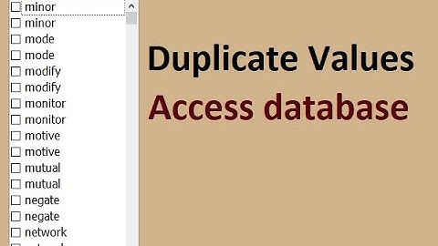 Programming VB.net How to get duplicate values from access database and display it in checkedlistbox
