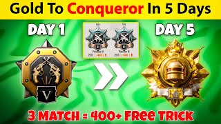 Gold To Conqueror in 5 DAYS❕Solo Conqueror Rank Push Tips