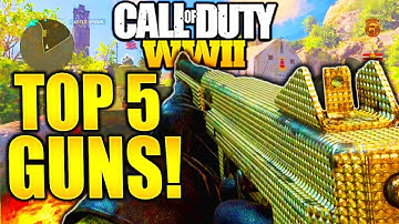 TOP 5 GUNS AFTER NEW PATCH! CALL OF DUTY WW2 BEST GUNS IN COD WORLD WAR 2 TOP 5 RIFLES AND SMGS!