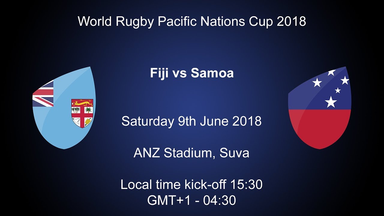 Pacific Nations Cup Fiji v Samoa YouTube