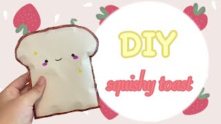 My first video ever! DIY squishy toast