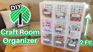 DIY Craft Room Organizer | Make-It Monday | Dollar Tree DIY | VLOGUST DAY 3!!!