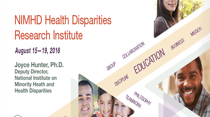 Dr. Joyce Hunter states the significance of NIMHDs...