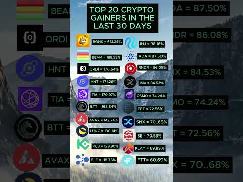 Crypto Surge: Unveiling the Top 20 Winners of the Last 30 Days! 🚀💰 #CryptoGainers #Top20Coins
