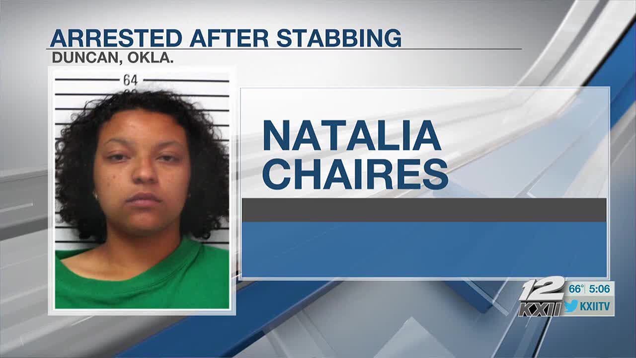 Duncan woman arrested for allegedly stabbing boyfriend - YouTube