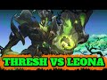 S14 thresh gameplay vs leona  league of legends full game