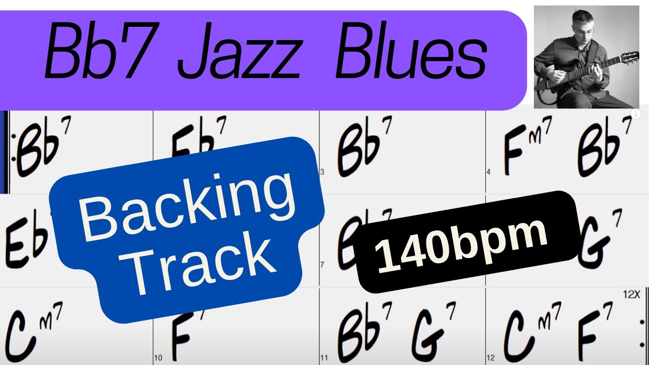 Bb7 Jazz Blues Backing Track [140bpm] [12 Chorus] Piano, Bass, Drums ...