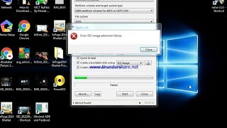 Error iso image extraction failure how to slove this problem iso image extraction