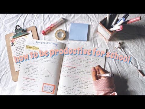 How to Stay Productive + Be Motivated for School | Vanessa Tiiu