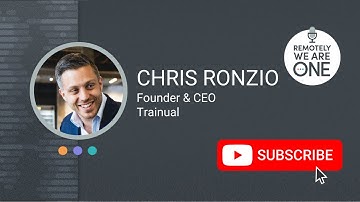This Is How You Do It - Chris Ronzio - Remotely We Are One Episode #020