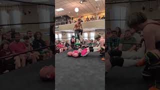 Derrick Conway and David Coles double-team Preston Douglas! #prowrestling