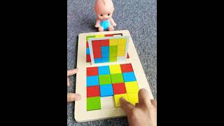 New rubik puzzle color matching game | wooden educational game screenshot 2