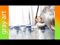 How to paint sailboats with acrylic paints, Acrylic painting