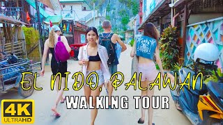 Walking Tour 4K | El Nido Town Streets  | Julanders