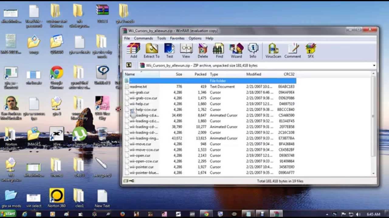 How todownload wii cursors for windows 7 YouTube