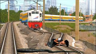 3 June 2023 Anaconda & man crying train | Stops the train | Beamng. drive | New viral Simulator